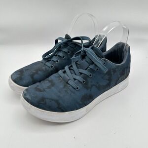 Nobull Sneaker Shoes Mens 6.5 Womens‎ 8 Blue Black Canvas Tie Dye Workout Gym